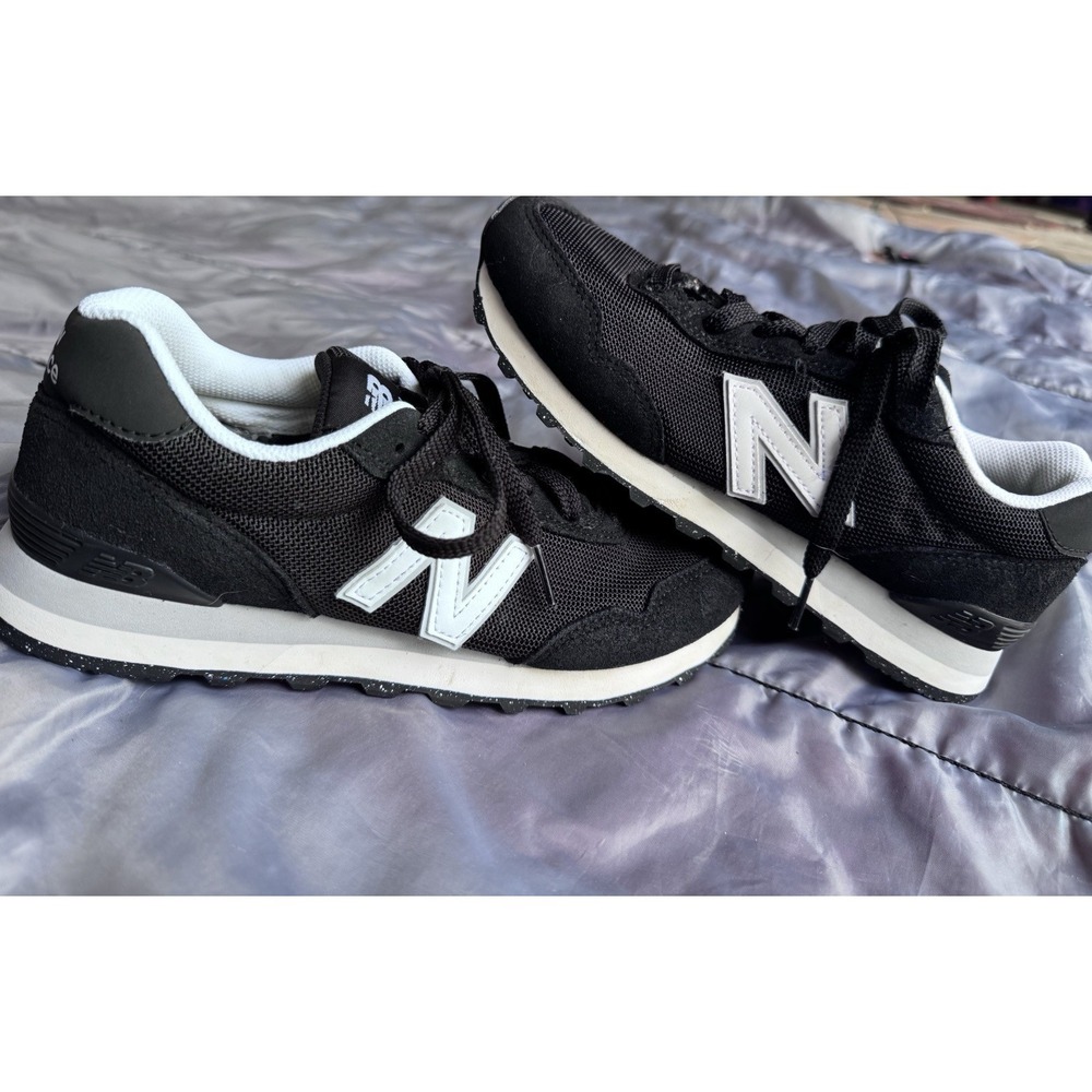 New Balance Sneakers Black White Classic 574 Style Running Shoe Womens 8.5 Retro